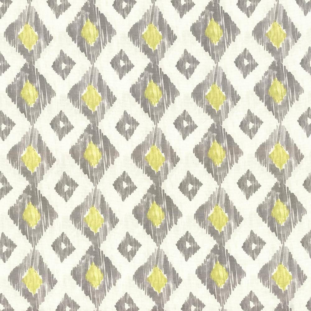 Azuki Lemongrass by Kasmir Fabric 5062 100% Cotton USA 9,000 Wyzenbeek Double Rubs H: 13 4/8 inches, V:13 4/8 inches 54 - Fabric Carolina - Kasmir