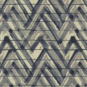 Badge Of Honor Navy by Kasmir Fabric