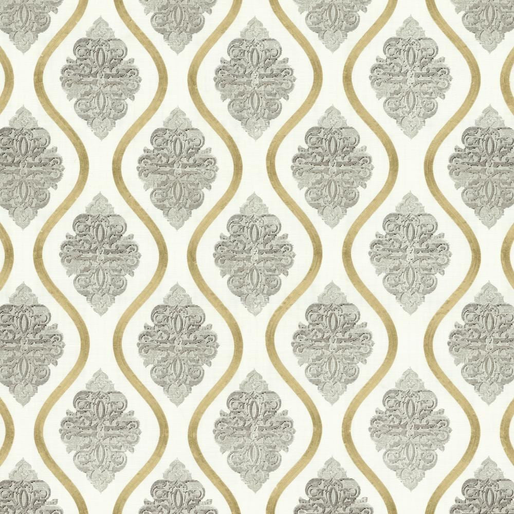 Balanced Ivory by Kasmir Fabric 1462 80% Cotton
20% Rayon
 INDIA </p><p>Repeat: Horizontal: 13 4/8 inches and Vertical: 15 4/8 inches 52 - Fabric Carolina -
