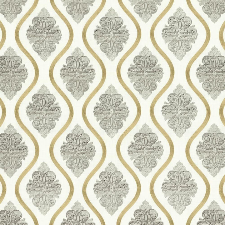 Balanced Ivory by Kasmir Fabric 1462 80% Cotton
20% Rayon
 INDIA </p><p>Repeat: Horizontal: 13 4/8 inches and Vertical: 15 4/8 inches 52 - Fabric Carolina -