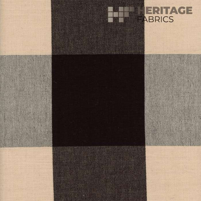 Ballard Ebony by Heritage Fabric - 100% Cotton India 9,000 Horizontal: 8" and Vertical: 8" 54" - Fabric Carolina -
