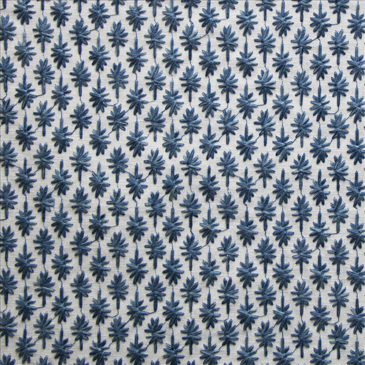 Balsamo Porcelain  by Kasmir Fabric 1477 50% Cotton 50% Polyester  INDIA  </p><p>Repeat: Horizontal: 1 1/8 inches and Vertical: 1 2/8 inches 52  - Fabric Carolina -