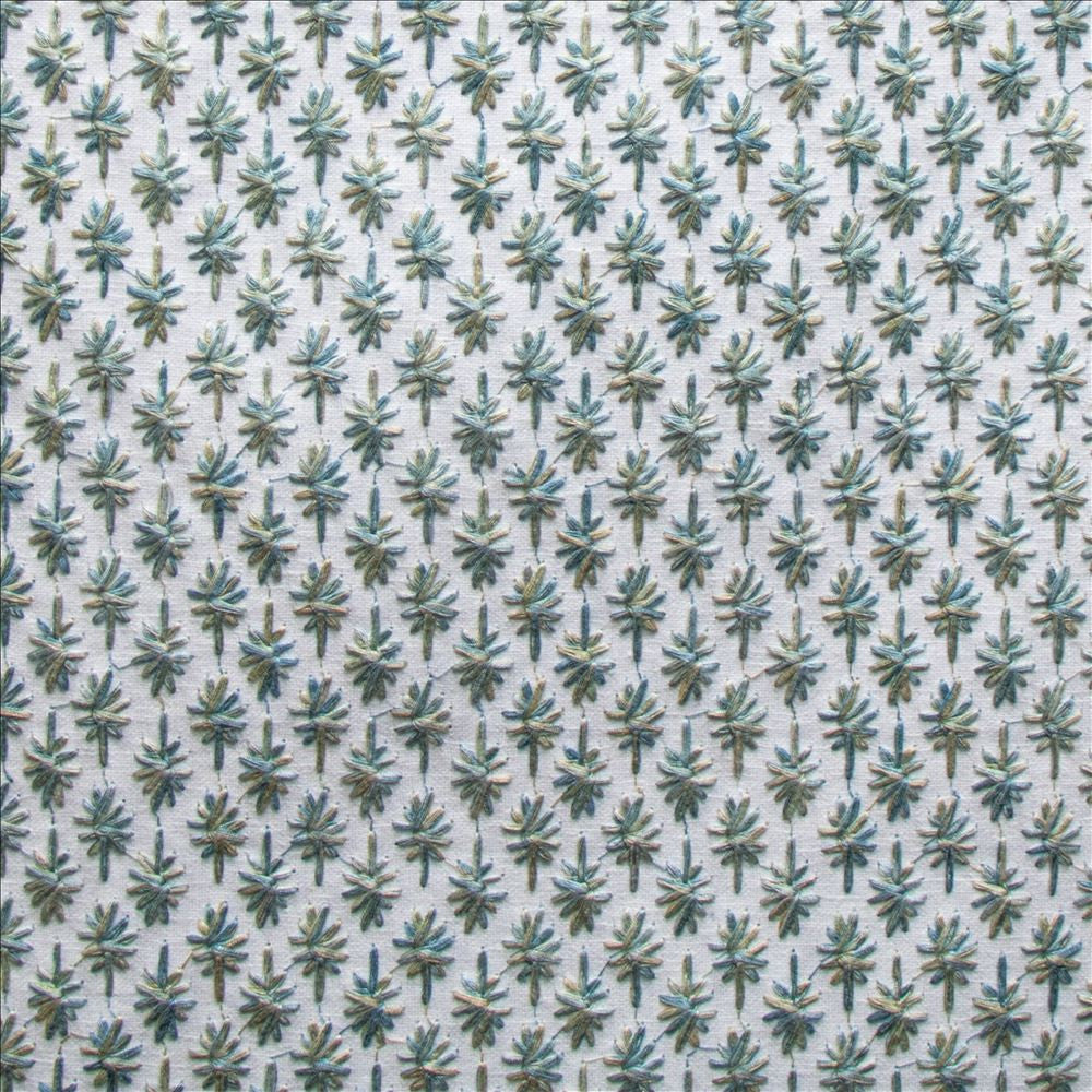 Balsamo Seaglass  by Kasmir Fabric 1477 50% Cotton 50% Polyester  INDIA  </p><p>Repeat: Horizontal: 1 1/8 inches and Vertical: 1 2/8 inches 52  - Fabric Carolina -