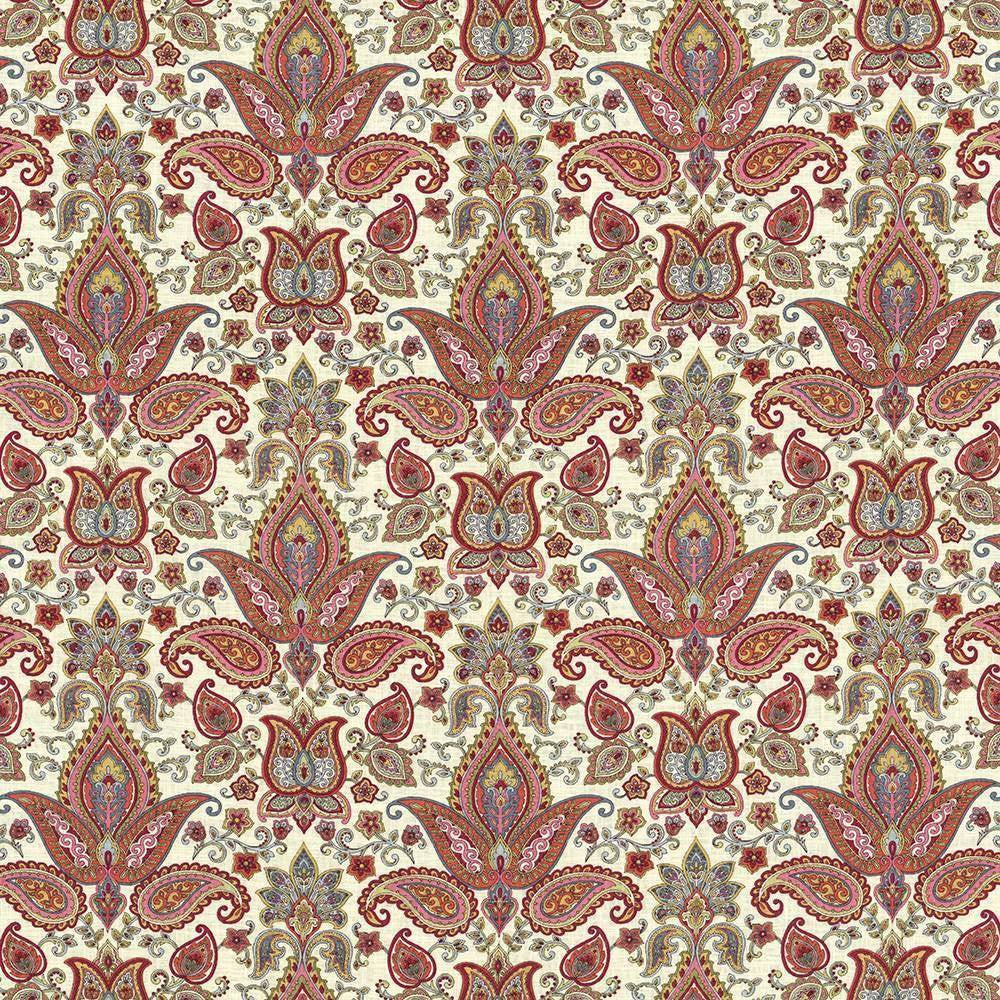 Balthazar Garden Sorbet by Kasmir Fabric 5064 55% Linen 45% Rayon CHINA 15,000 Wyzenbeek Double Rubs H: 13 4/8 inches, V:17 4/8 inches 54 - 55 - Fabric Carolina - Kasmir