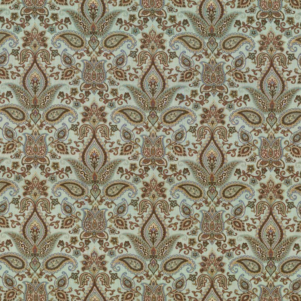 Balthazar Garden Spa by Kasmir Fabric 5065 55% Linen 45% Rayon CHINA 15,000 Wyzenbeek Double Rubs H: 13 4/8 inches, V:17 4/8 inches 54 - 55 - Fabric Carolina - Kasmir