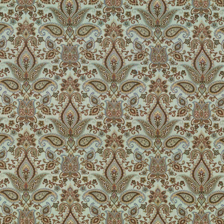 Balthazar Garden Spa by Kasmir Fabric 5065 55% Linen 45% Rayon CHINA 15,000 Wyzenbeek Double Rubs H: 13 4/8 inches, V:17 4/8 inches 54 - 55 - Fabric Carolina - Kasmir