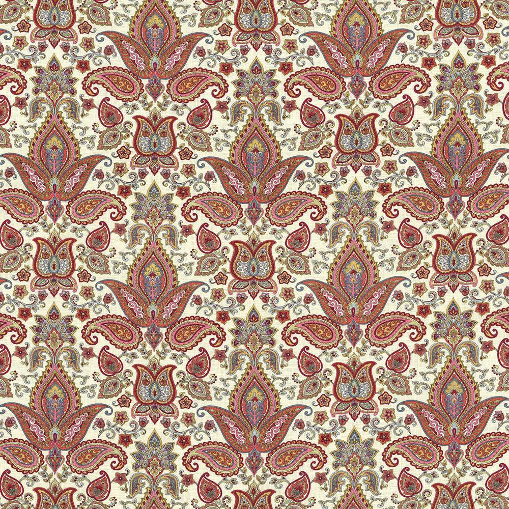 Balthazar Garden Sorbet by Kasmir Fabric 5064 55% Linen
45% Rayon
 CHINA </p><p>Repeat: Horizontal: 13 4/8 inches and Vertical: 17 4/8 inches 54 - 55 - Fabric Carolina -