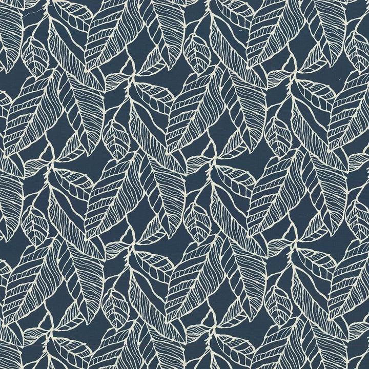 Banana Leaf Indigo by Kasmir Fabric 1436 53% Cotton
47% Polyester
 CHINA 60,000 Wyzenbeek Double Rubs Horizontal: 15 inches and Vertical: 16 inches 59 - Fabric Carolina -