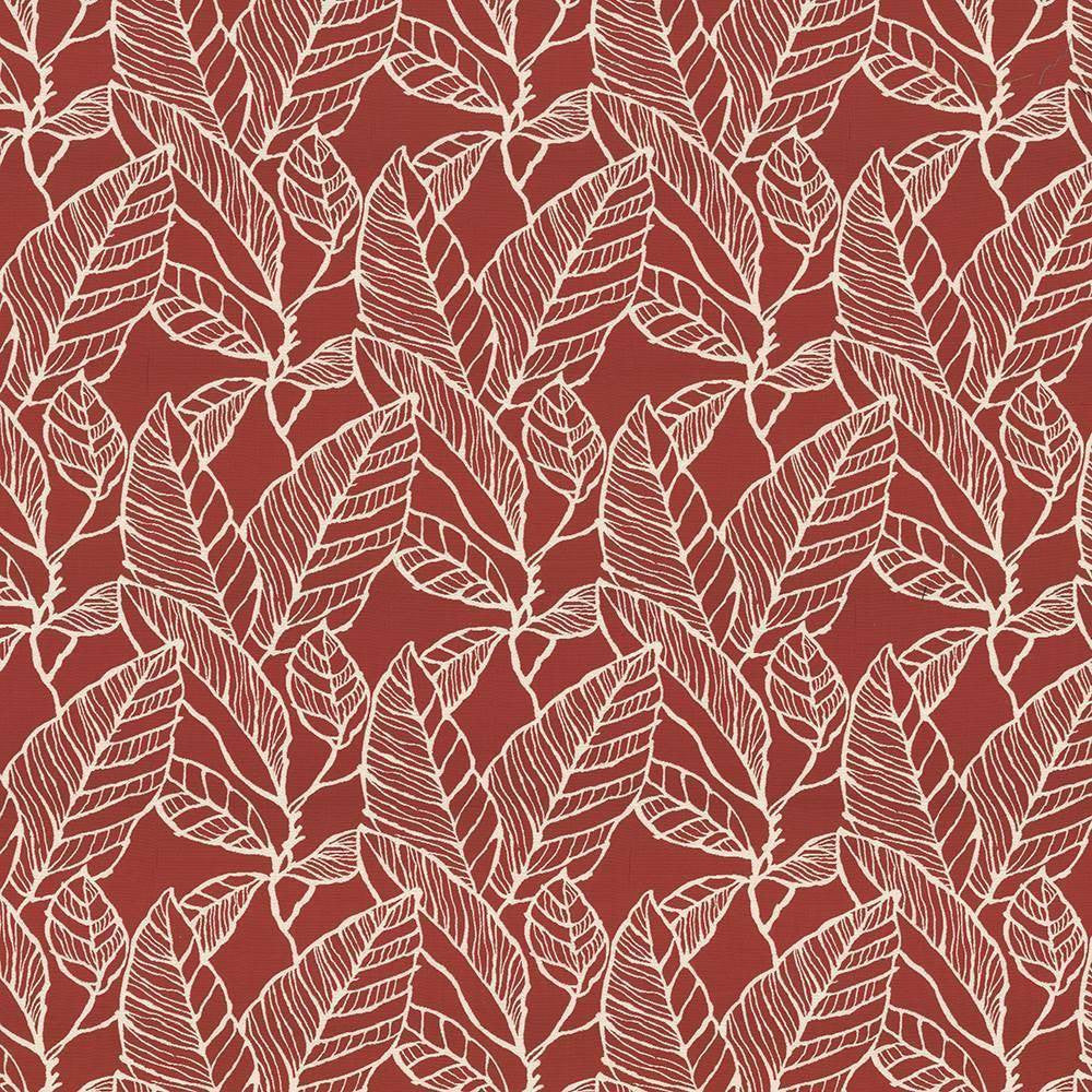 Banana Leaf Red Delicious by Kasmir Fabric 1435 53% Cotton 47% Polyester CHINA 60,000 Wyzenbeek Double Rubs H: 15 inches, V:16 inches 59 - Fabric Carolina - Kasmir