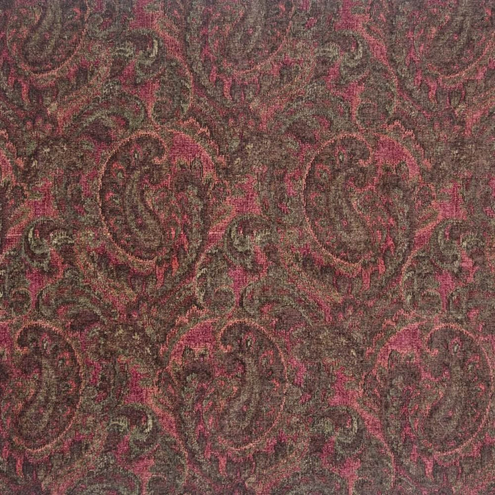 Bandera Scroll Redwood by Kasmir Fabric 1384 77% Rayon 23% Polyester CHINA 17,000 Wyzenbeek Double Rubs Horizontal: 14 inches and Vertical: 24 4/8 inches 56 - 57 - Fabric Carolina -