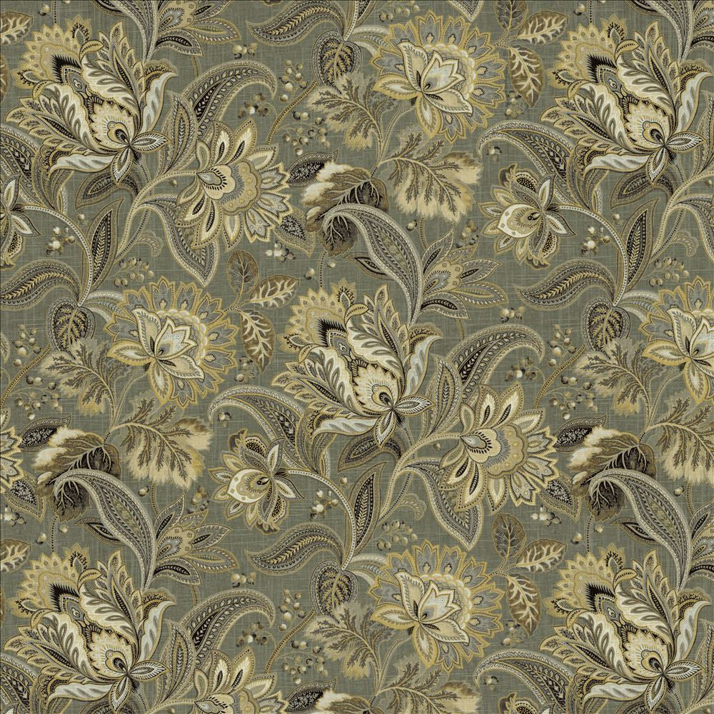 Bangalore Platinum by Kasmir Fabric 5141 55% Linen
45% Rayon
 CHINA </p><p>Repeat: Horizontal: 27 4/8 inches and Vertical: 25 6/8 inches 54 - 55 - Fabric Carolina -