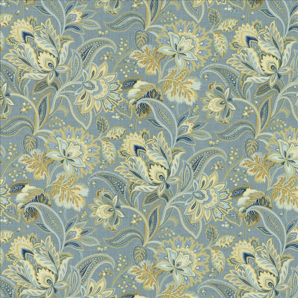 Bangalore Porcelain by Kasmir Fabric 5143 55% Linen
45% Rayon
 CHINA </p><p>Repeat: Horizontal: 27 4/8 inches and Vertical: 25 6/8 inches 54 - 55 - Fabric Carolina -