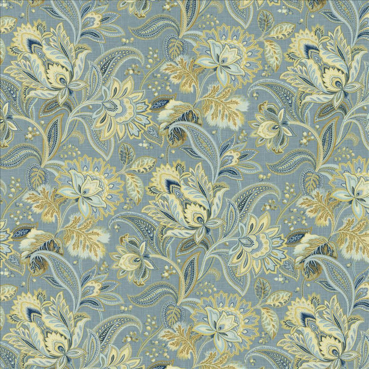 Bangalore Porcelain by Kasmir Fabric 5143 55% Linen
45% Rayon
 CHINA </p><p>Repeat: Horizontal: 27 4/8 inches and Vertical: 25 6/8 inches 54 - 55 - Fabric Carolina -