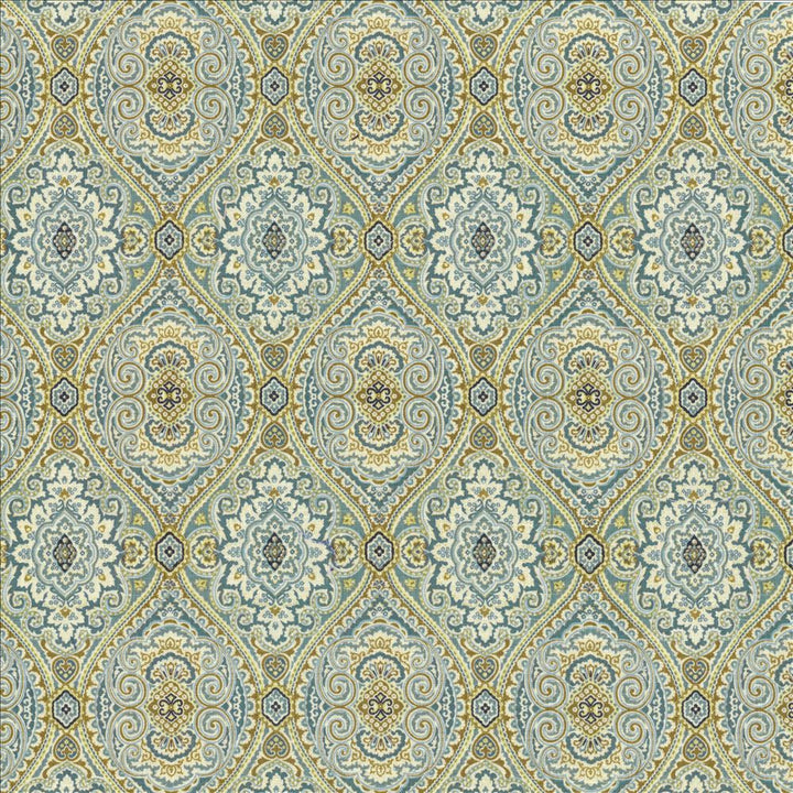 Bankura Cerulean by Kasmir Fabric 5124 55% Linen
45% Rayon
 CHINA </p><p>Repeat: Horizontal: 4 4/8 inches and Vertical: 6 4/8 inches 54 - Fabric Carolina -