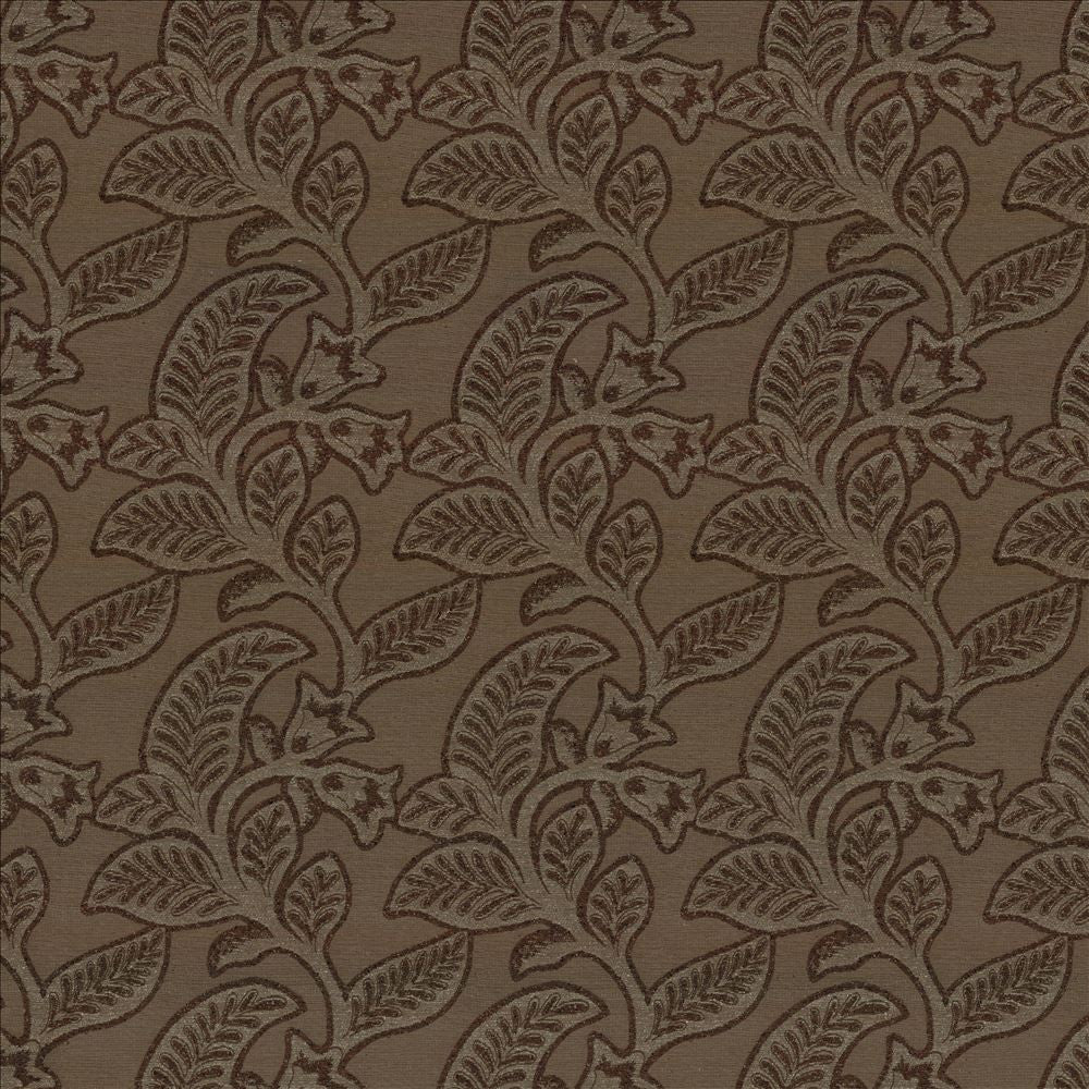 Banyan Truffle by Kasmir Fabric 8004 57% Acrylic
26% Polyester
10% Silk
7% Rayon
 USA </p><p>Repeat: Horizontal: 13 7/8 inches and Vertical: 17 inches 54 - Fabric Carolina -