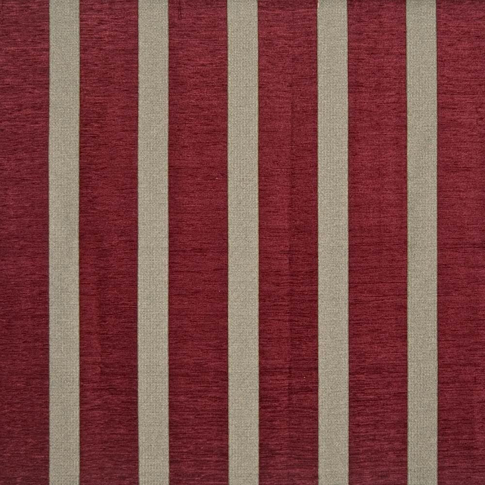 Barchetta Stripe Garnet by Kasmir Fabric 1384 47% Acrylic
42% Polyester
11% Cotton
 ITALY 17,000 Martindale Cycles </p><p>Repeat: Horizontal: 7 inches and Vertical: N/A 54 - Fabric Carolina -