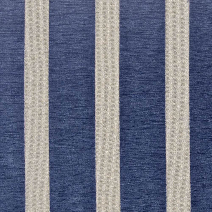Barchetta Stripe Mood Indigo by Kasmir Fabric 1385 47% Acrylic
42% Polyester
11% Cotton
 ITALY 17,000 Martindale Cycles Horizontal: 7 inches and Vertical: N/A 54 - Fabric Carolina -
