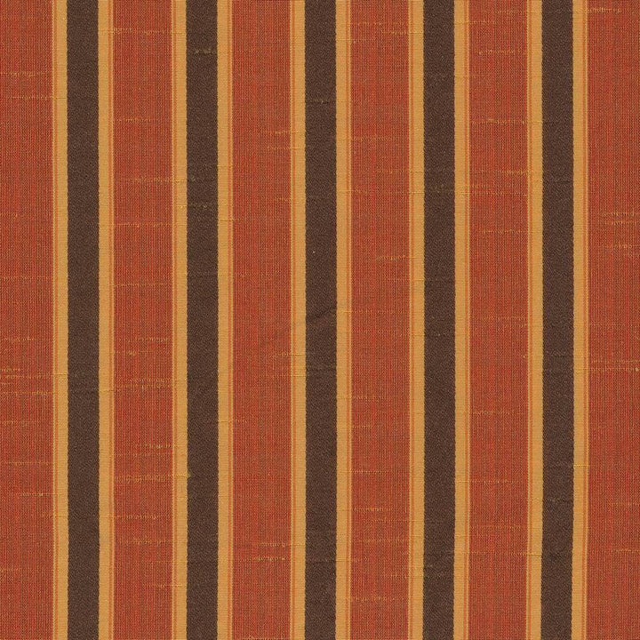 Barrister Stripe Spice by Kasmir Fabric 1384 100% Polyester TURKEY 20,000 Wyzenbeek Double Rubs H: 1 inches, V:N/A 54 - 55 - Fabric Carolina - Kasmir
