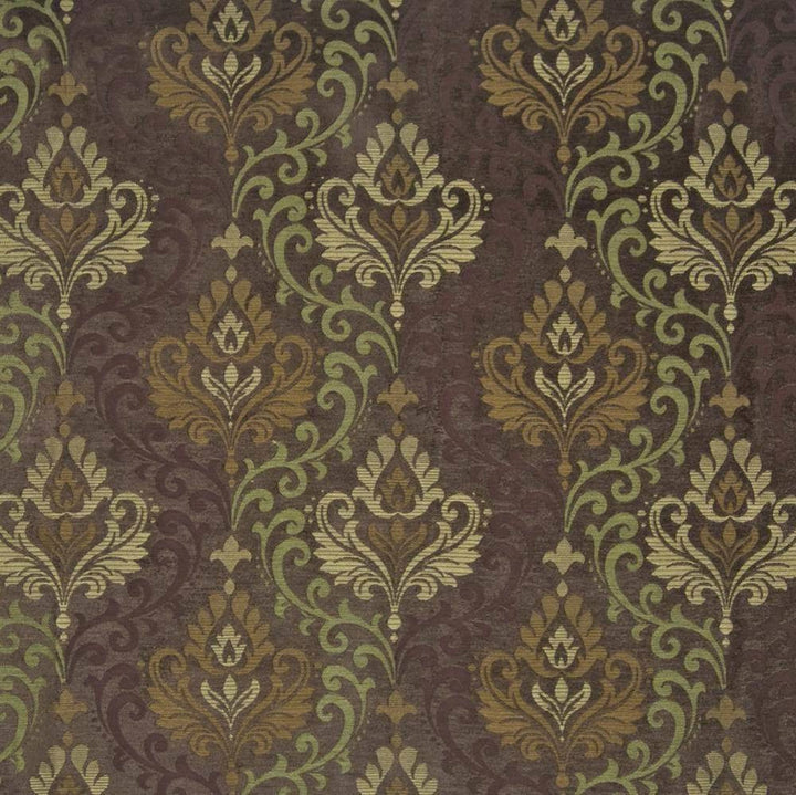 Barrymore Damask Thyme by Kasmir Fabric 1390 67% Viscose 24% Polyester 9% Cotton CHINA 12,000 Wyzenbeek Double Rubs H: 19 7/8 inches, V:13 7/8 inches 54 - 56 - Fabric Carolina - Kasmir