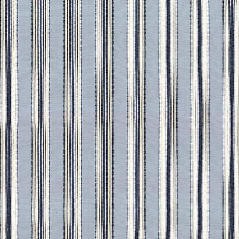 Bartlett Stripe Nautical Blue by Kasmir Fabric 5088 100% Cotton INDIA 6,000 Wyzenbeek Double Rubs H: 4 4/8 inches, V:N/A 54 - Fabric Carolina - Kasmir