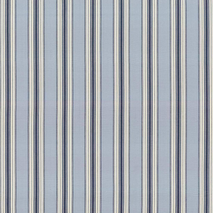 Bartlett Stripe Nautical Blue by Kasmir Fabric 5088 100% Cotton INDIA 6,000 Wyzenbeek Double Rubs H: 4 4/8 inches, V:N/A 54 - Fabric Carolina - Kasmir