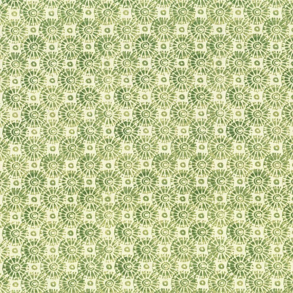 Batik Medallion Fern by Kasmir Fabric 5074 100% Cotton USA 15,000 Wyzenbeek Double Rubs H: 10 7/8 inches, V:13 4/8 inches 54 - 55 - Fabric Carolina - Kasmir