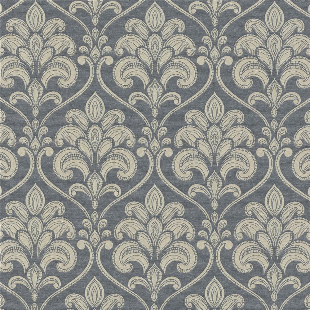 Baton Rouge Blue by Kasmir Fabric 5143 72% Polyester
28% Cotton
 INDIA </p><p>Repeat: Horizontal: 13 6/8 inches and Vertical: 21 2/8 inches 55 - Fabric Carolina -