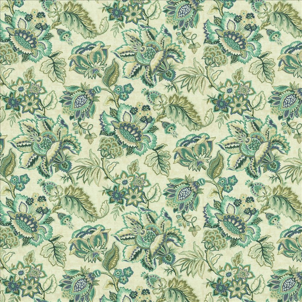 Bay Garden Seafoam by Kasmir Fabric 5154 100% Cotton
 SOUTH KOREA </p><p>Repeat: Horizontal: 27 inches and Vertical: 27 inches 54 - Fabric Carolina -