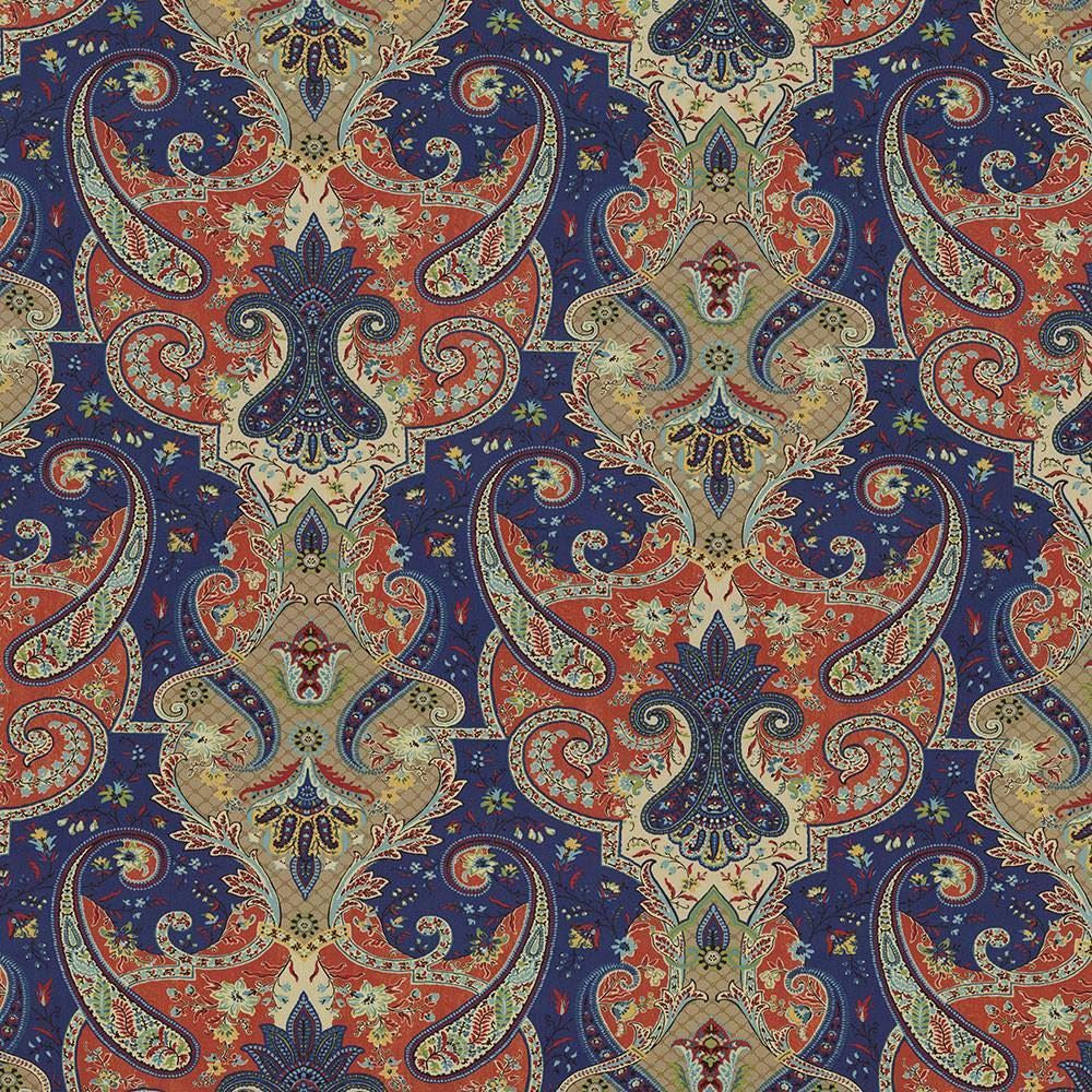 Beaudelaire Evening Sky by Kasmir Fabric 5065 100% Cotton PERU 42,000 Wyzenbeek Double Rubs Horizontal: 27 inches and Vertical: 27 inches 54 - Fabric Carolina -