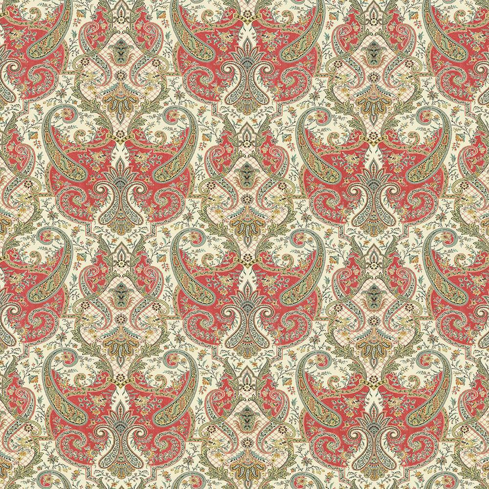Beaudelaire Radish by Kasmir Fabric 5063 100% Cotton
 PERU </p><p>Repeat: Horizontal: 27 inches and Vertical: 27 inches 54 - Fabric Carolina -