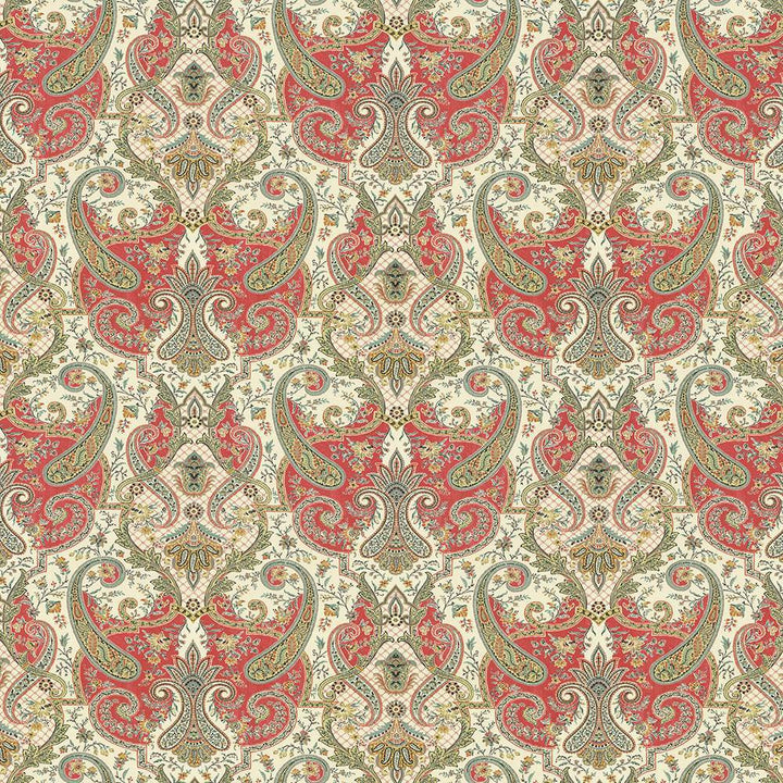 Beaudelaire Radish by Kasmir Fabric 5063 100% Cotton
 PERU </p><p>Repeat: Horizontal: 27 inches and Vertical: 27 inches 54 - Fabric Carolina -