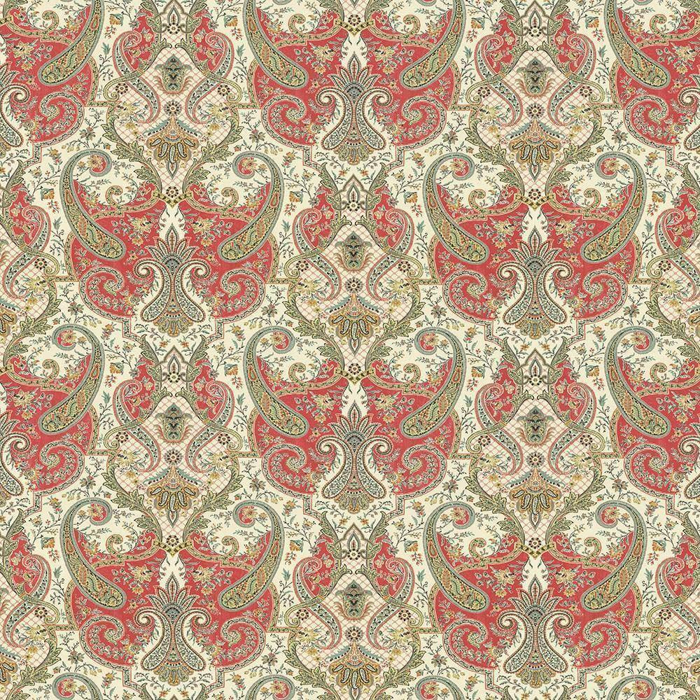 Beaudelaire Radish by Kasmir Fabric 5063 100% Cotton PERU 42,000 Wyzenbeek Double Rubs H: 27 inches, V:27 inches 54 - Fabric Carolina - Kasmir