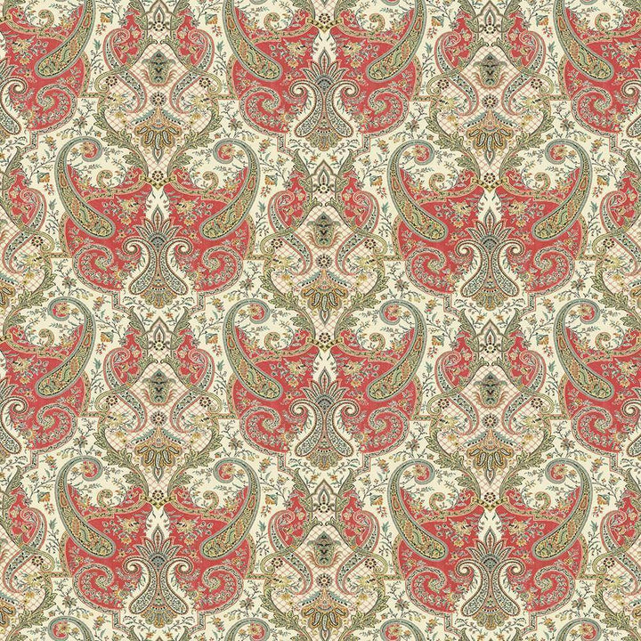 Beaudelaire Radish by Kasmir Fabric 5063 100% Cotton PERU 42,000 Wyzenbeek Double Rubs H: 27 inches, V:27 inches 54 - Fabric Carolina - Kasmir