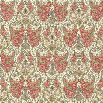 Beaudelaire Radish by Kasmir Fabric 5063 100% Cotton PERU 42,000 Wyzenbeek Double Rubs H: 27 inches, V: 27 inches 54 - Fabric Carolina - Kasmir