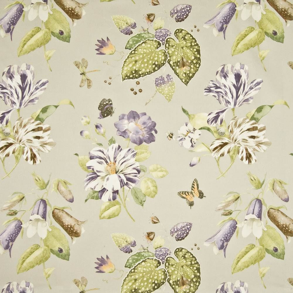 Beaux Rivage Sterling by Kasmir Fabric 1389 100% Cotton PERU 15,000 Wyzenbeek Double Rubs Horizontal: 27 inches and Vertical: 27 inches 54 - Fabric Carolina -