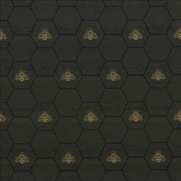 Beehive Noir by Kasmir Fabric 1424 55% Cotton 35% Polyester 10% Rayon USA 45,000 Wyzenbeek Double Rubs H: 6 6/8 inches, V: 13 2/8 inches 54 - 55 - Fabric Carolina - Kasmir