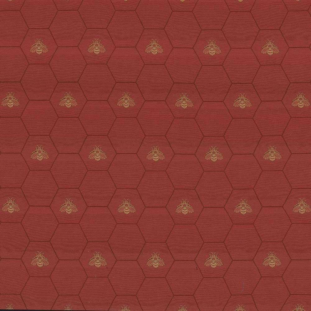 Beehive Tomato by Kasmir Fabric 1423 55% Cotton
35% Polyester
10% Rayon
 USA 45,000 Wyzenbeek Double Rubs </p><p>Repeat: Horizontal: 6 6/8 inches and Vertical: 13 2/8 inches 54 - Fabric Carolina -