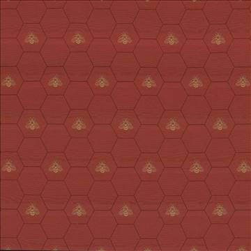 Beehive Tomato by Kasmir Fabric 1423 55% Cotton 35% Polyester 10% Rayon USA 45,000 Wyzenbeek Double Rubs H: 6 6/8 inches, V: 13 2/8 inches 54 - 55 - Fabric Carolina - Kasmir