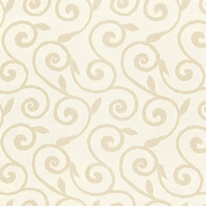 Beekman Scroll Ivory by Kasmir Fabric 1383 56% Polyester 44% Cotton INDIA 11,000 Martindale Cycles H: 14 inches, V:17 inches 54 - Fabric Carolina - Kasmir