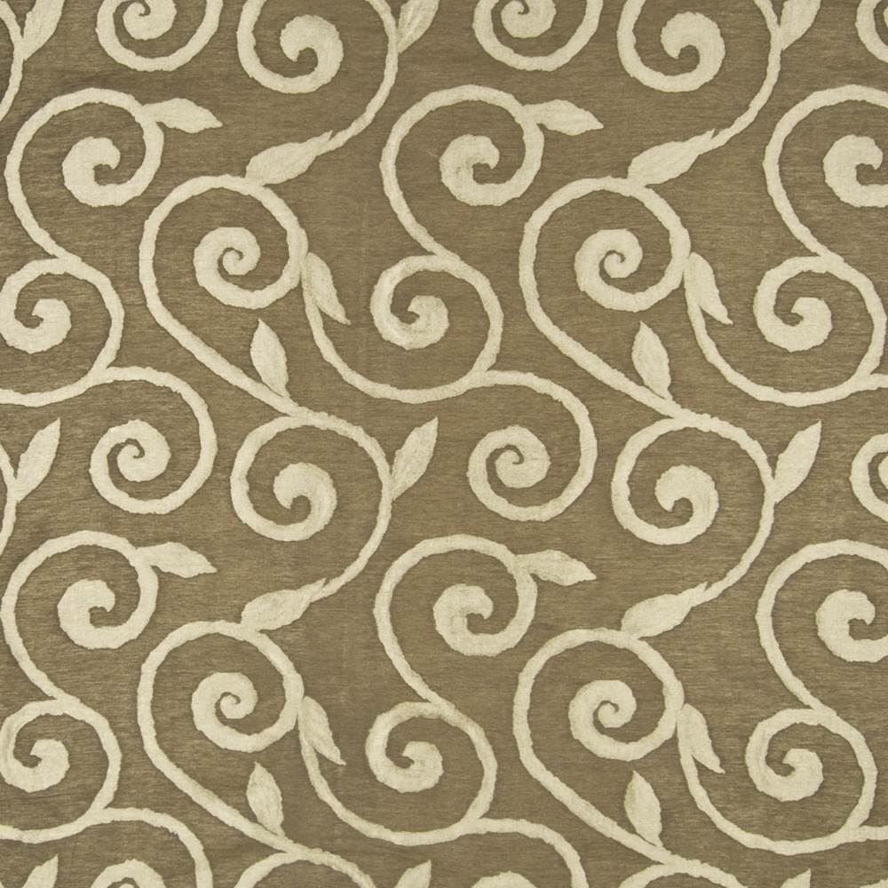 Beekman Scroll Mocha by Kasmir Fabric 1383 56% Polyester
44% Cotton
 INDIA </p><p>Repeat: Horizontal: 14 inches and Vertical: 17 inches 54 - Fabric Carolina -