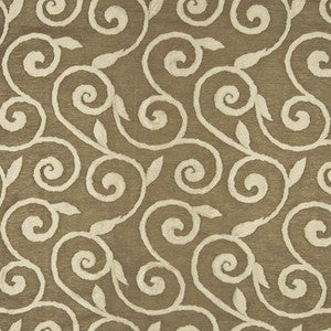 Beekman Scroll Mocha by Kasmir Fabric