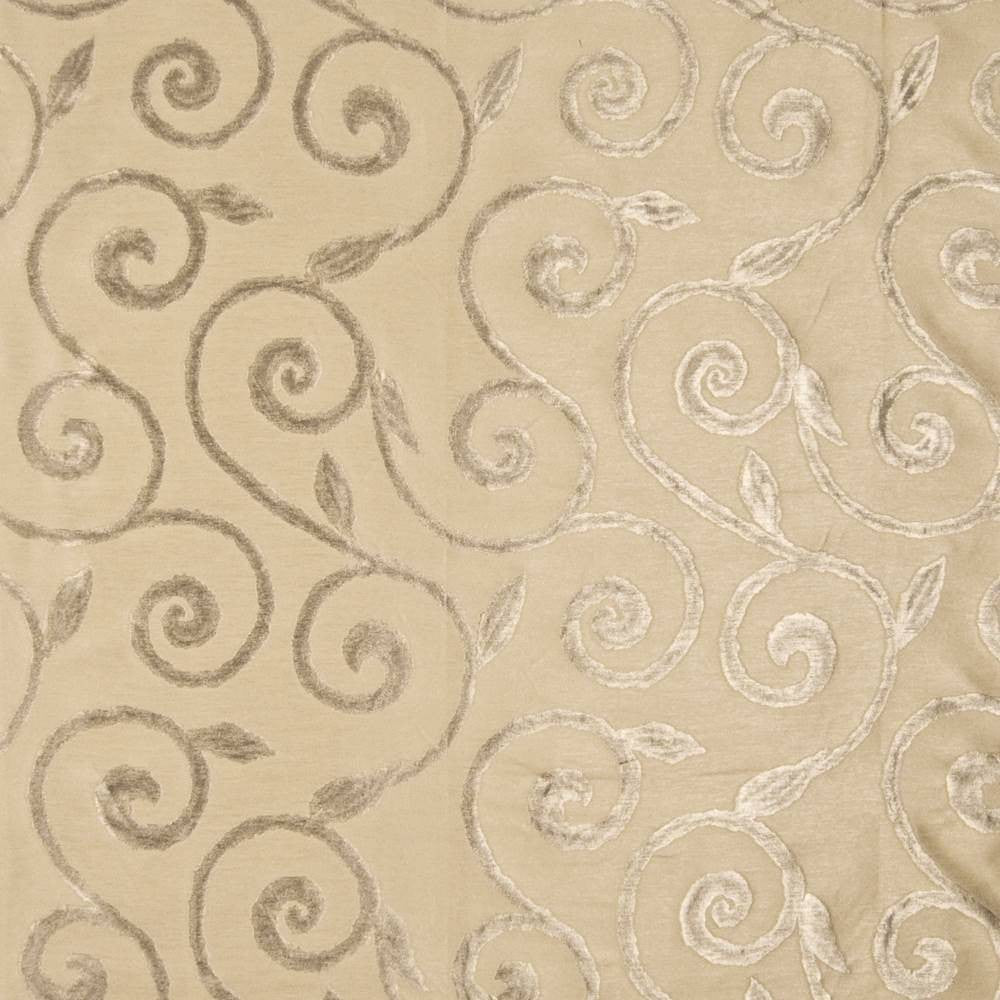 Beekman Scroll Smoke by Kasmir Fabric 1383 56% Polyester 44% Cotton INDIA 11,000 Martindale Cycles H: 14 inches, V:17 inches 54 - Fabric Carolina - Kasmir