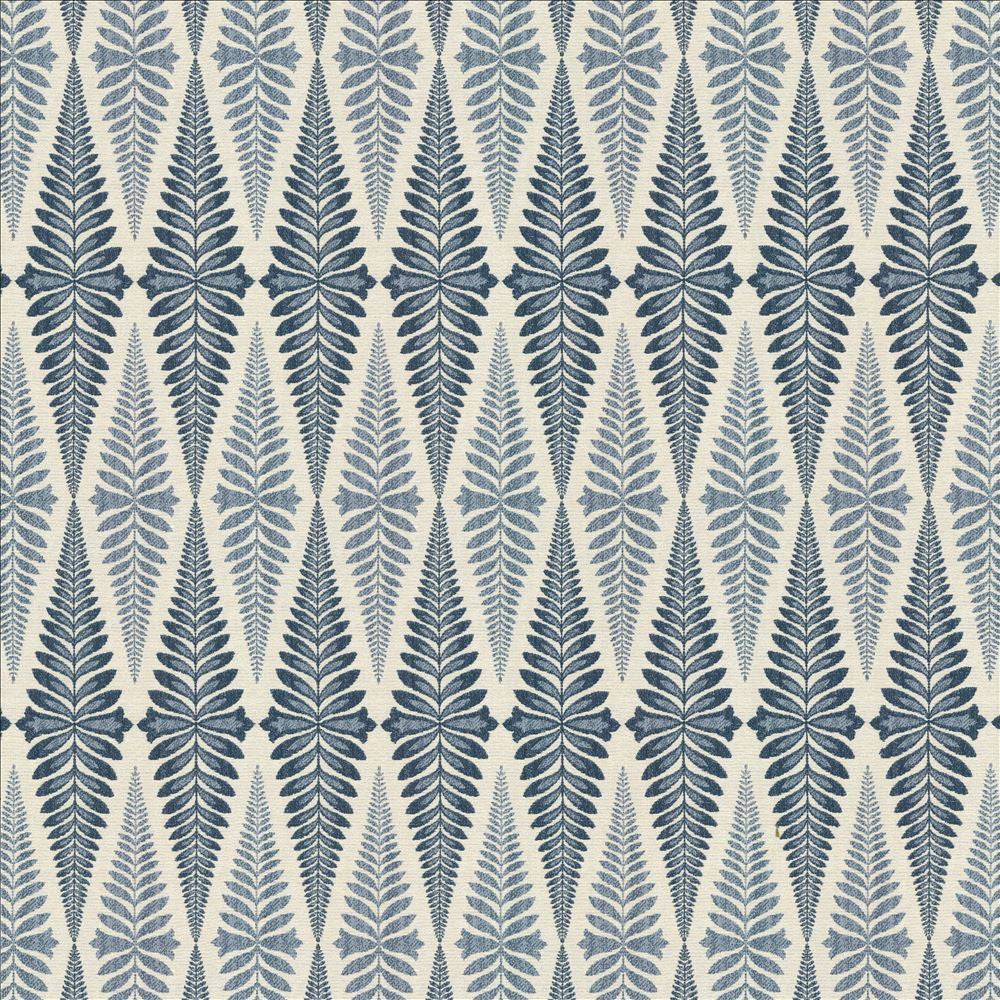 Befitting Indigo by Kasmir Fabric 1467 65% Polyester
35% Rayon
 CHINA </p><p>Repeat: Horizontal: 3 5/8 inches and Vertical: 13 2/8 inches 57 - Fabric Carolina -