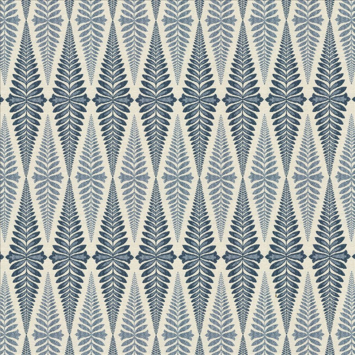 Befitting Indigo by Kasmir Fabric 1467 65% Polyester
35% Rayon
 CHINA </p><p>Repeat: Horizontal: 3 5/8 inches and Vertical: 13 2/8 inches 57 - Fabric Carolina -