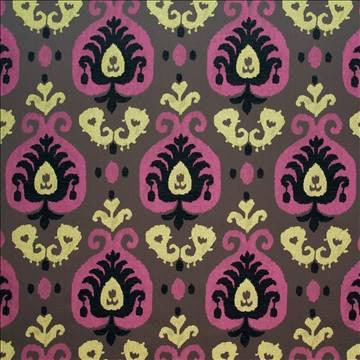Bejou Berry Limeade by Kasmir Fabric 1397 100% Polyester CHINA 30,000 Wyzenbeek Double Rubs H: 14 4/8 inches, V: 25 2/8 inches 54 - 55 - Fabric Carolina - Kasmir