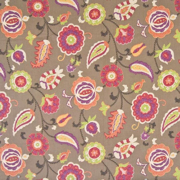 Bel Fleur Nutmeg by Kasmir Fabric 1369 100% Cotton
 USA 15,000 Wyzenbeek Double Rubs </p><p>Repeat: Horizontal: 27 inches and Vertical: 25 2/8 inches 54 - Fabric Carolina -