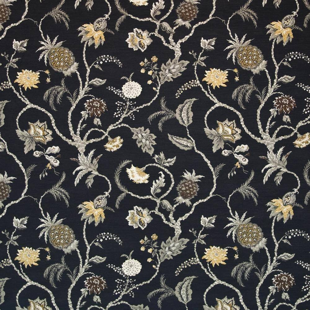 Belfont Garden Moonglow by Kasmir Fabric 1404 82% Rayon 18% Polyester USA 45,000 Wyzenbeek Double Rubs H: 27 inches, V:26 2/8 inches 54 - 55 - Fabric Carolina - Kasmir