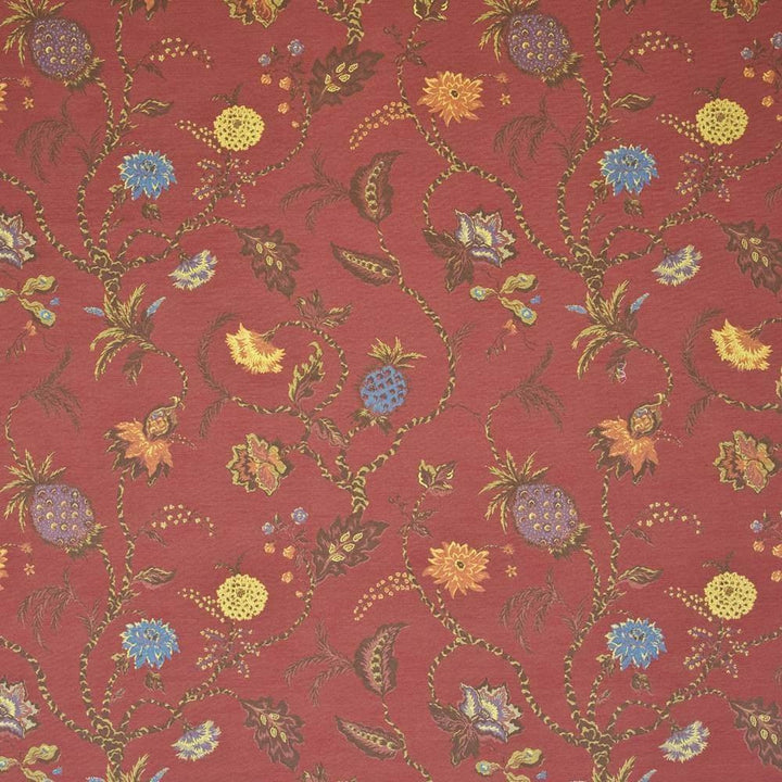 Belfont Garden Ruby by Kasmir Fabric 1404 82% Rayon 18% Polyester USA 45,000 Wyzenbeek Double Rubs H: 27 inches, V:26 2/8 inches 54 - 55 - Fabric Carolina - Kasmir