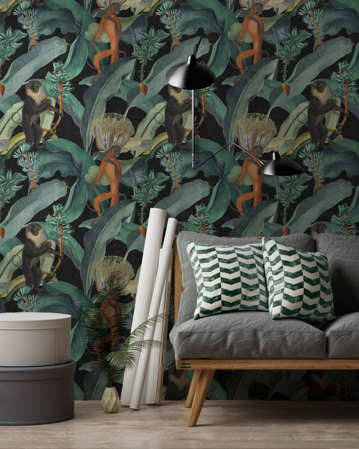 Bermuda Wallpaper by Mind the Gap Designer Wallpaper PREMIUM DESIGNER WALLPAPER COLLECTION Non-woven Made in Europe Paste the wall 3 rolls x 20.5 x 3.25 yards - Swanky Fabrics -