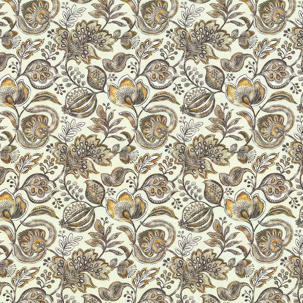 Bersa Taupe by Kasmir Fabric 5105 100% Cotton INDIA H: 13 4/8 inches, V:13 4/8 inches 54 - 55 - Fabric Carolina - Kasmir